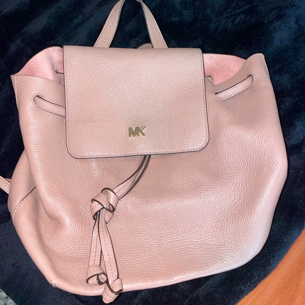 Light pink Michael kors backpack